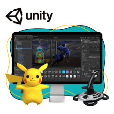 Мир игр на Unity 2D на популярном движке + AI-помощники - КИБЕРшкола программирования для детей, компьютерные курсы для школьников, начинающих и подростков - KIBERone г. Богородское