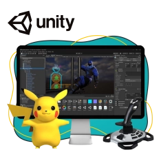 Мир игр на Unity 2D на популярном движке + AI-помощники - КИБЕРшкола программирования для детей, компьютерные курсы для школьников, начинающих и подростков - KIBERone г. Богородское
