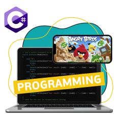 Программирование на C#. Удивительный мир 2D-игр - КИБЕРшкола программирования для детей, компьютерные курсы для школьников, начинающих и подростков - KIBERone г. Богородское